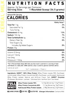 2 scoops (40 g) Fruity Cereal Milk