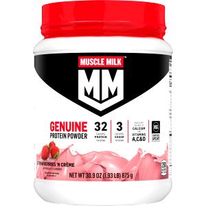 2 Scoops Muscle Milk Naturals Powder, Strawberry Crème