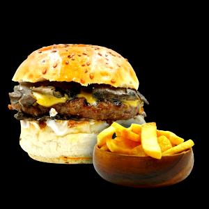 2 servings (245 g) Cabot Aged Cheddar and Mushroom Burger