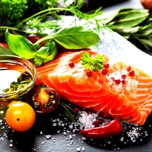 2 servings (443 g) Salmon, Shrimp and Haddock Trio