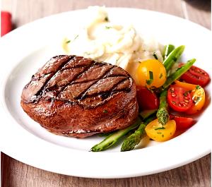 2 servings (86 g) 6 oz Top Sirloin