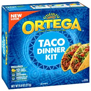 2 Shells Ortega Taco Dinner 12Ct