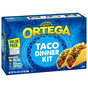 2 Shells Ortega Taco Dinner 18Ct