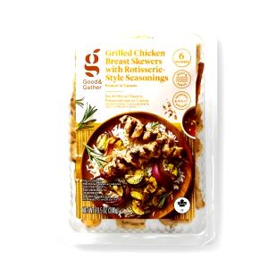 2 skewers (100 g) Grilled Rotisserie-Style Chicken Skewers