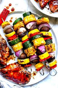 2 skewers Grilled Veggie Skewers
