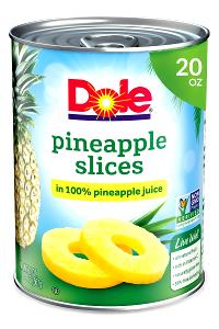 2 slices (140 g) Pineapple Slices in Natural Juice