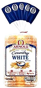 2 slices (2 oz) Country White Bread