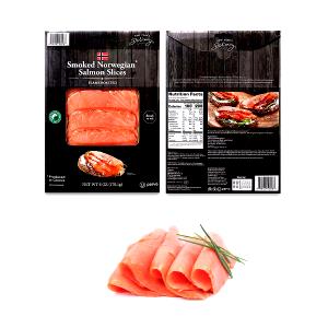 2 slices (2 oz) Flame Roasted Smoked Salmon