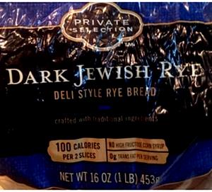 2 slices (37 g) Dark Jewish Rye