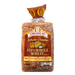 2 slices (41 g) 100% Whole Wheat Whole Grain Bread