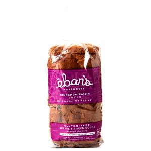 2 slices (60 g) Gluten Free Cinnamon Raisin Bread