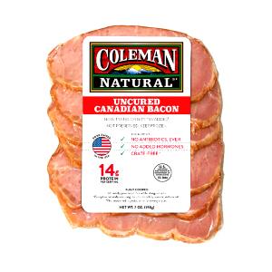 2 slices (66 g) Uncured Canadian Bacon