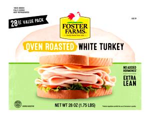 2 slices (70 g) Oven Roasted White Turkey
