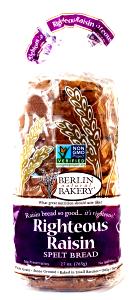 2 slices (74 g) Organic Raisin Spelt Bread