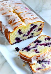 2 slices (91 g) Blueberry Loaf Cake