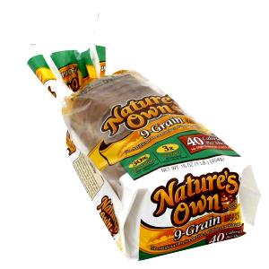 2 Slices Bread, 40 Calorie, 9 Grain