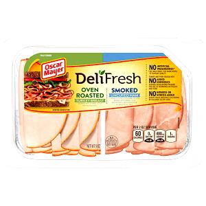 2 Slices Ham/Turkey, Variety Pack, Oven Roasted