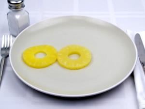 2 Slices Pineapple, Sliced In Juice