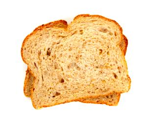 2 Slices White Bread, Whole Grain