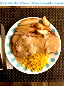 2 slices with gravy Family Style Turkey Meal