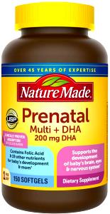 2 soft gels (1 g) Prenatal DHA