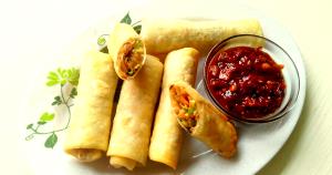 2 springrolls (102 g) Vegetable Spring Rolls