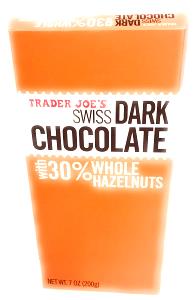 2 squares (40 g) Swiss Dark Chocolate with 30% Whole Hazelnuts