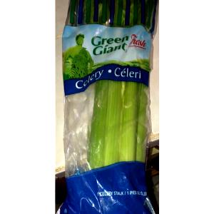 2 Stalks Celery (Without Salt, Drained, Cooked, Boiled)