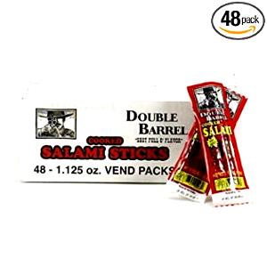 2 sticks Double Barrel Cooked Salami Sticks