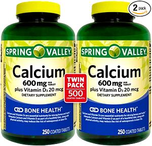 2 tablets Calcium 600 Mg with Vitamin D