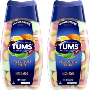 2 Tablets Tums Calcium, Ultra