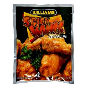 2 tbsp (1/8 packet) (18 g) Spicy Wings Seasoned Coating Mix