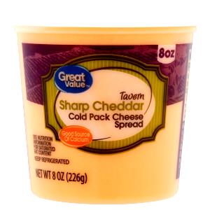 2 tbsp (28 g) Extra Sharp Cheddar Spreadable Cold Pack Cheese Food