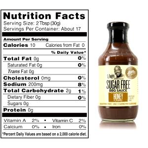 2 tbsp (30 g) Calorie Free Honey Barbeque Sauce