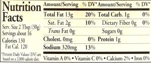 2 tbsp (30 g) Family Recipe Italian Salad Dressing