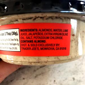 2 tbsp (30 g) Jalapeño Lime Almond Dip