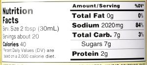 2 tbsp (30 ml) Memmi