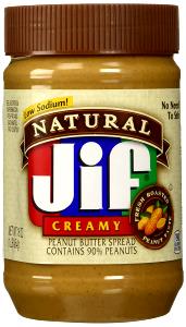 2 tbsp (33 g) Low Sodium Natural Creamy Peanut Butter