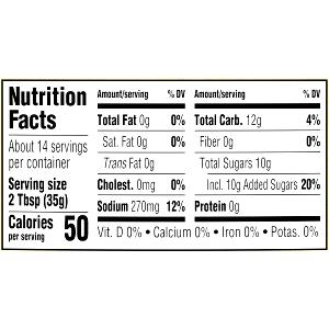 2 tbsp (35 g) Sweet-N-Mild Barbecue Sauce