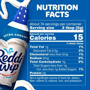 2 tbsp (5 g) Extra Creamy Whipped Cream