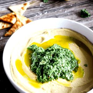 2 Tbsp Hummus, Cilantro Chimichurri
