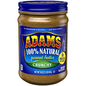 2 Tbsp Peanut Butter, 100% Natural, Crunchy