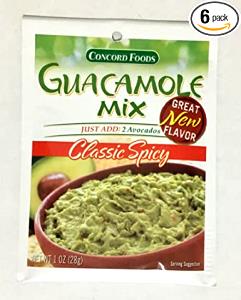 2 tbsp prepared (2 g) Mild Guacamole Mix