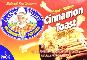 2 tbsp unpopped (30 g) Sweet Buttery Cinnamon Toast Kettle Corn