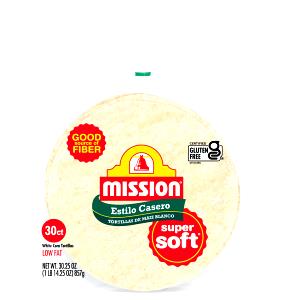 2 Tortillas Tortilla, White Corn, Estilo Casero