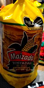 2 tostadas (23 g) Corn De Maiz Tostadas