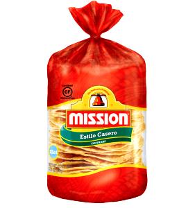 2 tostadas Mission Yellow Tostada Casera