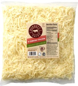 2 tsp (5 g) Grated Italian Style 5 Cheese Blend