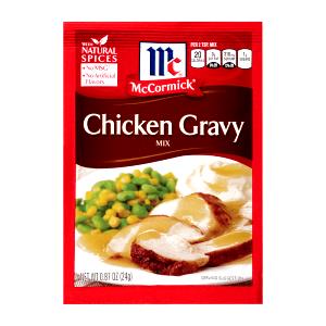 2 tsp dry (1/4 cup prepared) (6 g) Chicken Gravy Mix