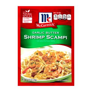2 tsp dry mix (4 g) Garlic Butter Shrimp Scampi Seasoning Mix